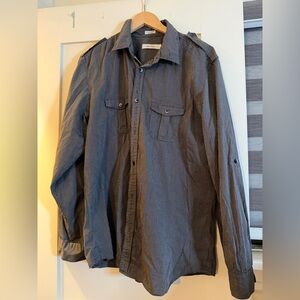 Men's Striped Button up shirt